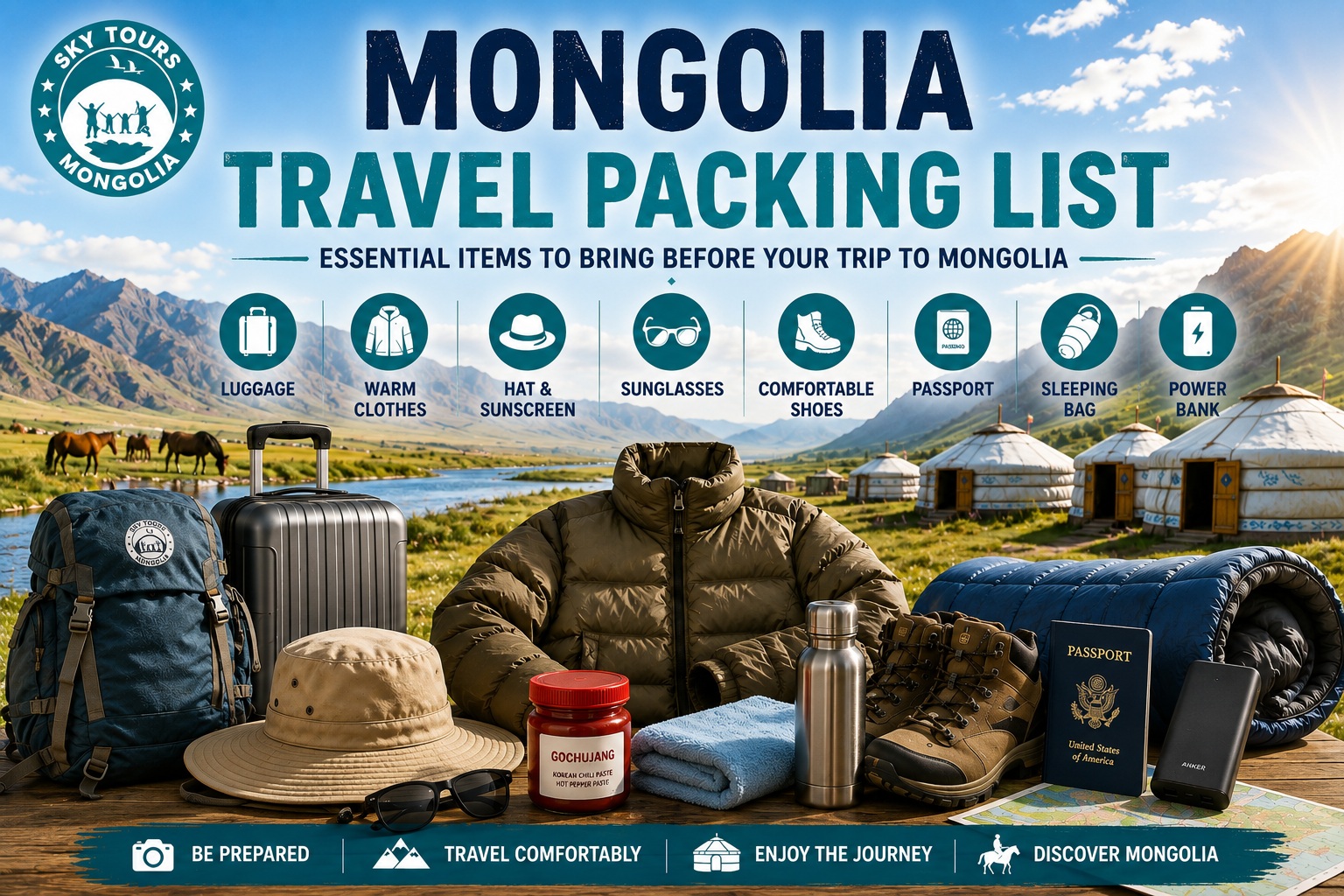 Mongolia Travel Packing List: Essential Items to Bring Before Your Trip