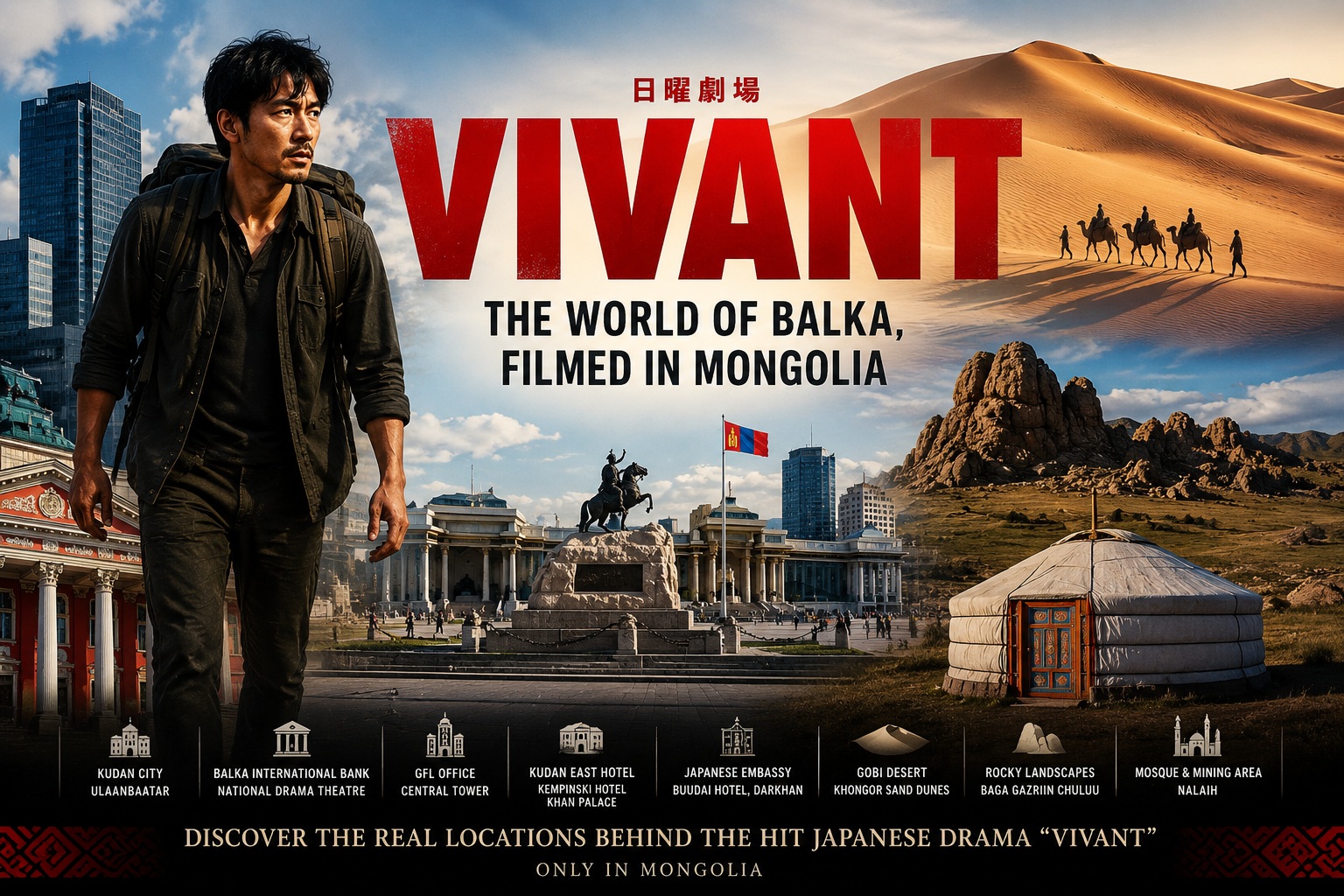“VIVANT” Filming Locations in Mongolia: Discover the Real World Behind Balk