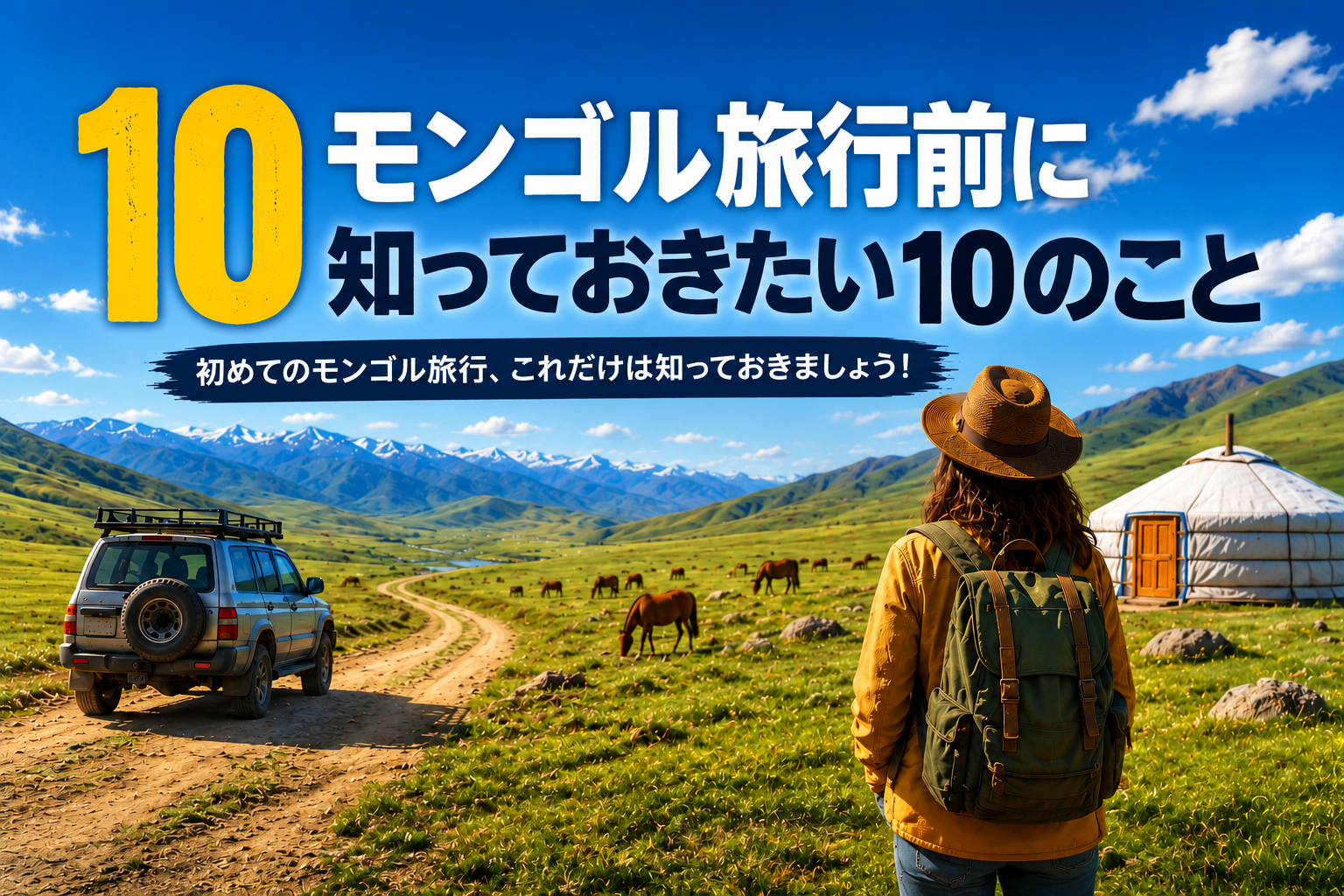 初めてのモンゴル旅行で知っておきたい10のこと｜旅行前に役立つ基本情報